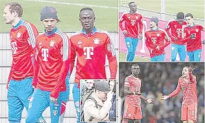  ?? (Source: Daily Mail) ?? Bayern Munich have suspended Sadio Mane after his dressing room bust-up with Leroy Sane on Tuesday. The Senegalese star, who was pictured back in Bayern training yesterday morning alongside Sane, has avoided the sack.