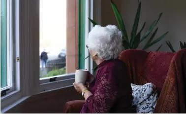  ??  ?? Evidence has revealed increased levels of loneliness for the elderly due to lockdown measures