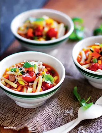  ??  ?? Minestrone