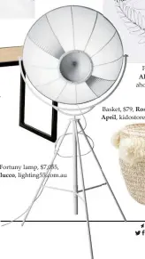  ??  ?? Fortuny lamp, $7,055, Pallucco, lighting55.com.au