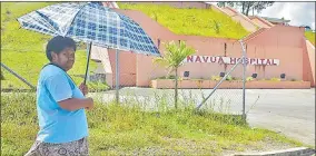  ?? Picture: ELIKI NUKUTABU ?? FEBRUARY 16 A woman walks past the Navua Hospital.