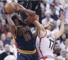  ?? STEVE RUSSELL
TORONTO STAR FILE PHOTO ?? Tristan Thompson, left, is on Canada’s roster for the second round of qualifying for the FIBA World Cup. Canada opens with a home-and-away series against Brazil next week in Laval, Que.