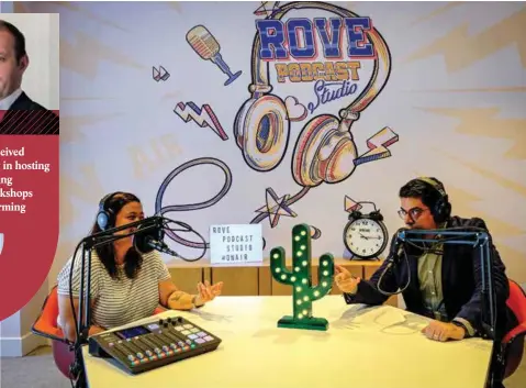  ??  ?? ABOVE: The Rove Podcast Studio