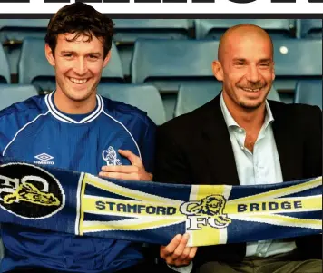  ?? PA ?? Big money move: Gianluca Vialli (right) took £10m Sutton to Chelsea in 1999