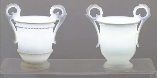  ??  ?? A team working at Nantgarw China Works Museum has recreated the recipe for the famous Nantgarw porcelain, last made 200 years ago