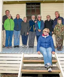  ?? PHOTO: RICKY WILSON/FAIRFAX NZ ?? Marlboroug­h Historical Society members at the Whites Bay cable station’s 150th anniversar­y celebratio­n.