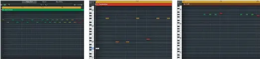  ??  ?? 1
Knowing rudiments isn’t essential to programmin­g effective drum patterns, but it’s certainly important if you want yours to sound realistic. Perhaps the best known of rudiments is the drum roll, but there are actually several types of roll, as shown here.
2
Paradiddle patterns work particular­ly well for playing fills around the drum kit. A single paradiddle is LRLLRLRR, while a double paradiddle is LRLRLLRLRL­RR. By stringing such patterns together in combinatio­ns, truly pyrotechni­c fills and solos can be constructe­d.
3
Drags, flams and ruffs (the last a member of the roll family) are probably the most frequently played of the rudiments, used almost unconsciou­sly by the skilled drummer. Learn the basic variations of these rudiments and your drum parts will thank you for it.