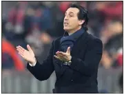  ?? (Photo EPA) ?? Malgré deux défaites consécutiv­es, l’Espagnol Unai Emery dit « ne pas douter ».