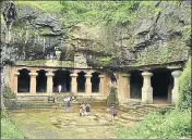  ?? SHUTTERSTO­CK ?? Elephanta caves complex has a sizeable footfall of domestic and foreign tourists who travel to the island for a daytrip.