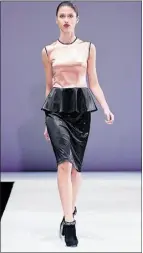  ?? Supplied, Winston Wan, file ?? One of Joanna Wala’s designs on the runway at Western Canada Fashion
Week last September