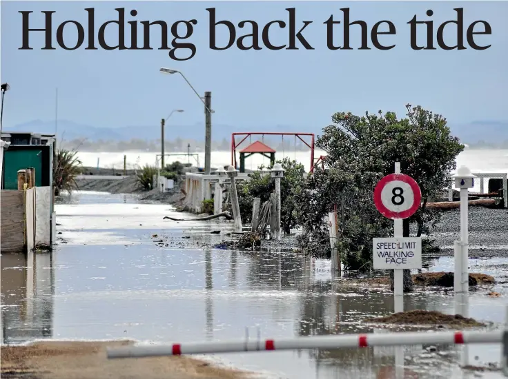  ?? STUFF ?? Clifton, on the Hawke’s Bay coast, the the day after excyclone Pam passed through in March 2015.