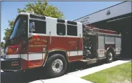  ??  ?? Lodi Fire Department Engine 1 is pictured in Lodi on July 11, 2016. The department is an important Lodi service.