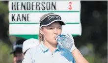  ?? JONATHAN HAYWARD THE CANADIAN PRESS ?? Finishing seventh in her last LPGA start may give Brooke Henderson of Smiths Falls, Ont., some momentum going into the CP Women’s Open.