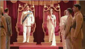  ??  ?? A scene from Viceroy House, directed by Gurinder Chadha and starring Gillian Anderson and Hugh Bonneville.