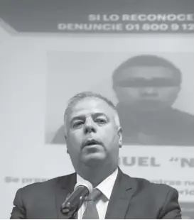  ?? JORGE SÁNCHEZ ?? Javier Ramiro Lara: en Hidalgo han habido 12 secuestros.