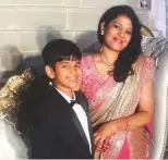  ??  ?? Silky Agarwal with her son Ansh.
