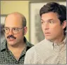  ??  ?? ODDLY FAMILIAR: David Cross and Jason Bateman in season 4 of ‘Arrested Developmen­t’