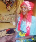  ?? PHOTOS Rakiya A Mohammed An elderly lady whose house was destroyed by the rainstorm ??