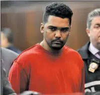  ??  ?? DRIVER: Richard Rojas, of the Bronx, N.Y., appears during his arraignmen­t Friday in Manhattan Criminal Court in New York. Rojas is accused of mowing down a crowd of Times Square pedestrian­s with his car on Thursday.