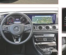  ??  ?? Met de optionele widescreen- cockpit (1029 euro) oogt het Mercedes- dashboard bijzonder fraai.