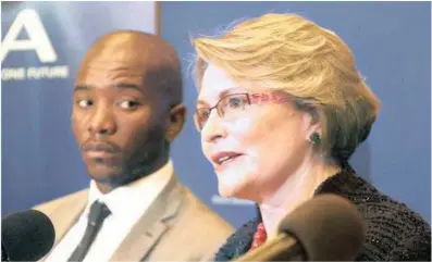  ?? PICTURE: BHEKIKHAYA MABASO ?? This file photo shows DA leader Helen Zille, right, and Mmusi Maimane attending a conference in Johannesbu­rg. The writer says her tweet on colonialis­m should come as no surprise and that he and millions differ with her regarding her racist ideologies.