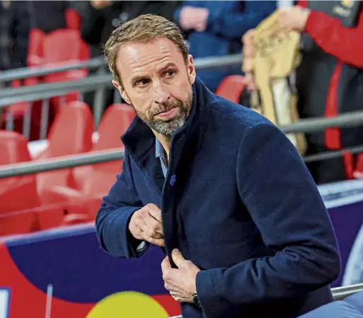  ?? ?? IT’S COMPLICATE­D: Boss Gareth Southgate will tackle fitness and availabili­ty issues before naming his England squad for this summer’s finals.