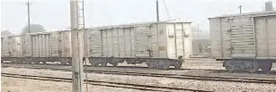  ?? ?? Abandoned coaches at Kano railway station