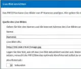  ??  ?? Damit die Live-Bild-Anzeige funktionie­rt, benötigen Sie die korrekte Live-Bild-URL der Kamera.