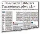  ??  ?? L’articolo del maggio 2015 in cui Vitangelo Bini raccontò, 8 anni dopo i fatti, l’omicidio della moglie