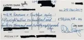  ??  ?? Lord Sugar, right, tweeted a picture of a cheque for more than £58m to HM Revenue & Customs to rebuke claims he had avoided paying tax