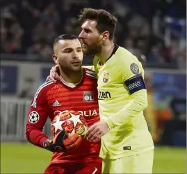  ?? (Photo Epa) ?? Messi est tombé sur un bon Lopes. Tout reste à faire...