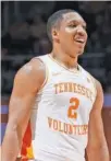  ?? PHOTO BY PATRICK MURPHY-RACEY ?? Tennessee junior Grant Williams has decided to make himself available for NBA draft evaluation­s but is not ruling out a return to the Vols.