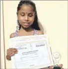  ?? PICTURES: RAJENDRAN GOVENDER ?? Nikita Hermani Govender won the prose category in the Regional Tamil Eisteddfod. She says she loves her dogs and playing the tabla.