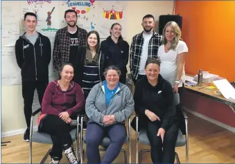  ?? ?? Representa­tives from Atlantis Leisure, Hope to Oban, Healthy Options, Oban Phoenix Cinema and Mallaig Pool and Leisure Centre are all smiles having completed the Social Enterprise Academy leadership training course.