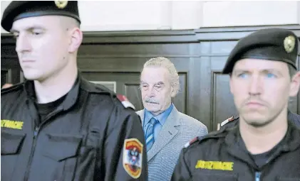  ?? AFP ?? Audiencia. El austríaco Josef Fritzl, en una reciente audiencia judicial donde se trató su caso.