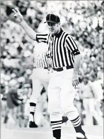  ?? PHOTO PROVIDED BY MARACICH FAMILY ?? Ed Maracich was a Big Ten men’s basketball official for 24 years and a Big Ten football official for 15 years.