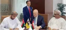  ?? - ONA ?? SIGNING CEREMONY: The Block was awarded to OOCEP and Eni following their joint bid as part of the 2017 Oman Licensing Round.