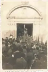  ?? Foto: FOTOS ANTIGUES DE FERRERIES ?? Processó del Via Crucis a Ferreries, anys 70.