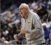  ?? CHRIS CARLSON — THE ASSOCIATED PRESS ?? Jim Boeheim in his final game as Syracuse’s head coach Wednesday against Wake Forest in the ACC Tournament.