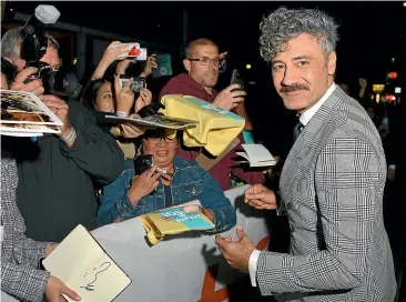  ?? GETTY IMAGES ?? Taika Waititi attends the Jojo Rabbit premiere during the 2019 Toronto Internatio­nal Film Festival at Princess of Wales Theatre yesterday in Toronto.