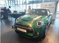  ??  ?? MINI Cooper S 3 Door 60 Years Edition comes with New British Racing Green exterior paint finish.