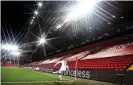  ?? Photograph: Robbie Jay Barratt – AMA/Getty Images ?? Anfield will be empty again on Sunday for what is set to be Bruno Fernandes’s first game against Liverpool.