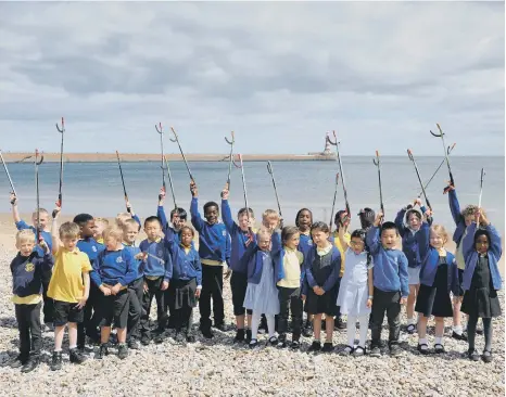  ?? ?? Dame Dorothy Primary School on Roker Beach.