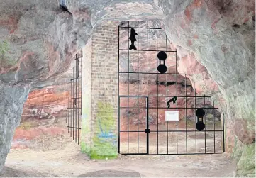  ??  ?? Artist’s impression of the gates that could be used to keep out vandals at night-time.