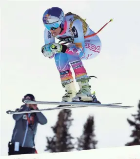  ?? JEFF SWINGER/USA TODAY SPORTS ?? Lindsey Vonn will make her debut at the Pyeongchan­g Games on Saturday in the super-G competitio­n.
