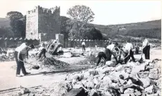  ??  ?? Harrowing time: the scene of the Warrenpoin­t bomb massacre, Pope John Paul II in Drogheda (inset below) and Ian Paisley (bottom)