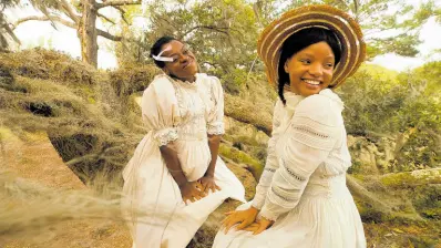  ?? AP ?? Phylicia Pearl Mpasi (left) and Halle Bailey in a scene from ‘The Color Purple’.