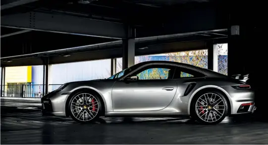  ??  ?? Above As has always been the case, the 911 Turbo is stunning from every angle