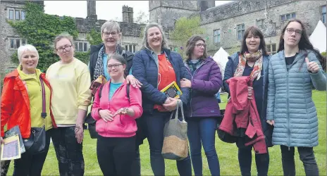  ?? ?? Members of the ‘Cape-Ability Club’ and their leaders, who were in Lismore last Saturday for the Towers & Tales Children’s Book Festival. (Pic: John Ahern)