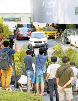  ??  ?? La prensa local afirma que Kim Jong-un llegará al hotel Saint Regis.